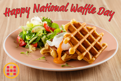 Happy National Waffle Day from Heartland Waffles!